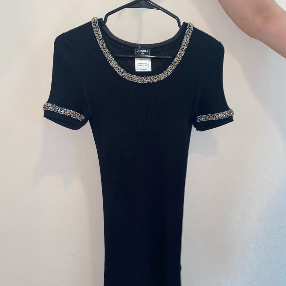 Chanel Knit Sweater Mini Dress Size 38 (US Small)